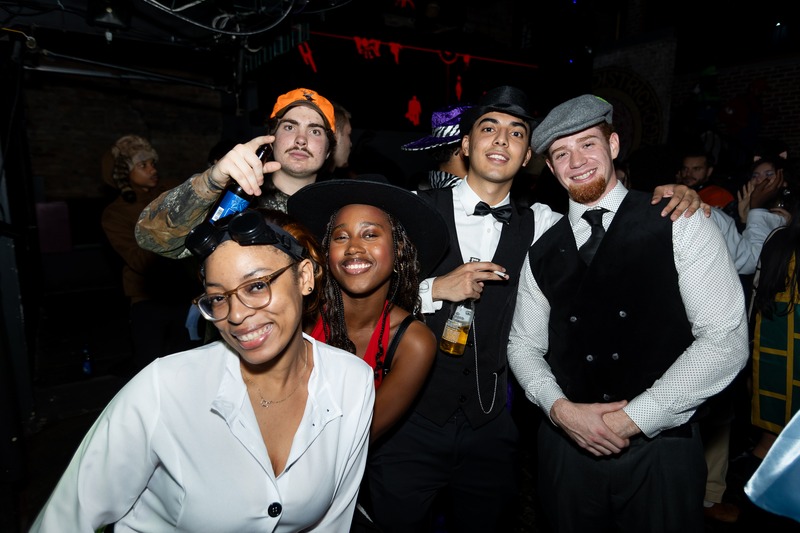 A coordinated group costume at Crawlloween 2025